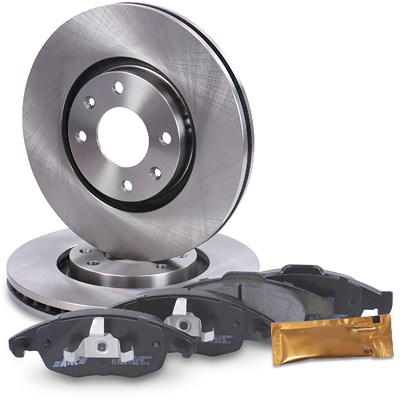 Bestprice Bremsscheiben + Bremsbeläge Vorderachse Belüftet für Citroën, Peugeot von BESTPRICE