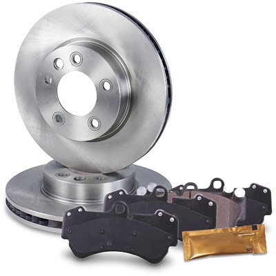 Bestprice Bremsscheiben + Bremsbeläge Vorderachse Belüftet für Porsche, VW von BESTPRICE