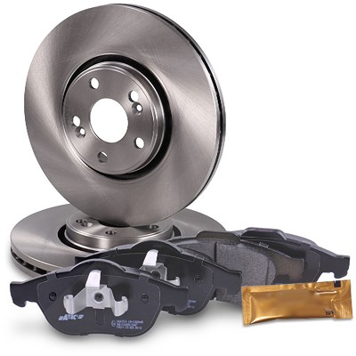 Bestprice Bremsscheiben + Bremsbeläge Vorderachse Belüftet für Renault von BESTPRICE