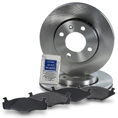 Bestprice Bremsscheiben + Bremsbeläge Vorderachse BELÜFTET für VW von BESTPRICE