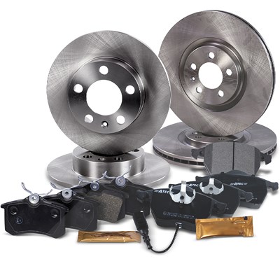 Bestprice Bremsscheiben + Bremsbeläge Vorne + Hinten für Audi, Seat, VW von BESTPRICE
