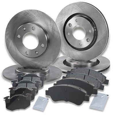 Bestprice Bremsscheiben + Bremsbeläge Vorne + Hinten für Citroën, Peugeot von BESTPRICE