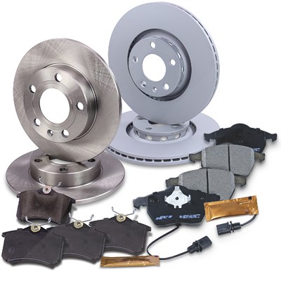 Bestprice Bremsscheiben + Bremsbeläge Vorne + Hinten für Audi von BESTPRICE