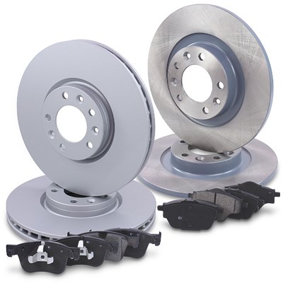 Bestprice Bremsscheiben + Bremsbeläge Vorne + Hinten für Citroën, Peugeot von BESTPRICE