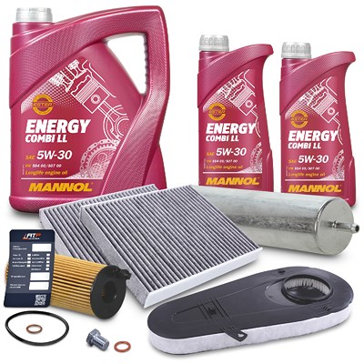 Bestprice Inspektionspaket Set B + 7l 5W-30 Motoröl für BMW von BESTPRICE