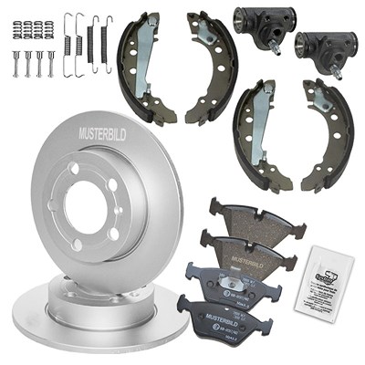 Bestprice Komplettset Bremsscheiben+Bremsbeläge Vorne+Hinten für Citroën, Peugeot von BESTPRICE