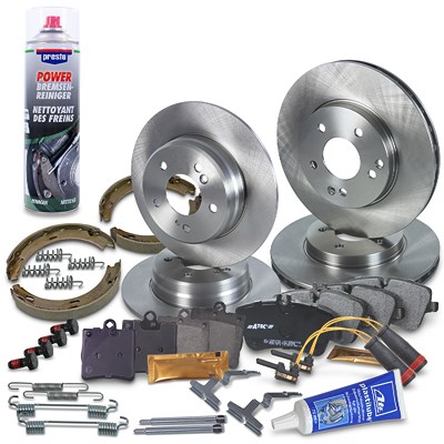Bestprice Komplettset Bremsscheiben+Bremsbeläge Vorne+Hinten für Mercedes-Benz von BESTPRICE