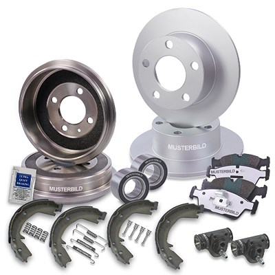 Bestprice Komplettset Bremsscheiben+Bremsbeläge Vorne+Hinten für Audi von BESTPRICE