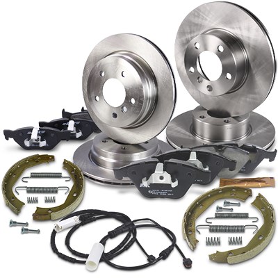 Bestprice Komplettset Bremsscheiben+Bremsbeläge Vorne+Hinten für BMW von BESTPRICE