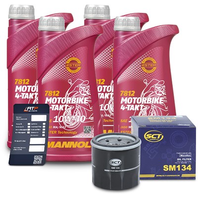 Bestprice Ölfilter + 4l 10W-40 Motoröl von BESTPRICE