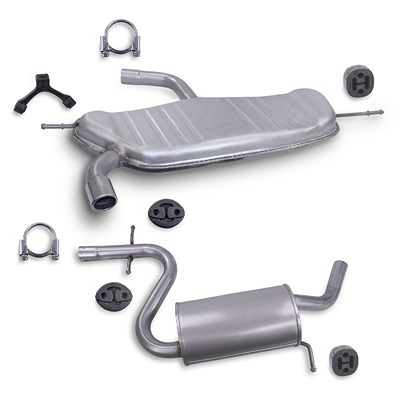 Bestprice Schalldämpfer Set + Montagematerial für Audi Bestprice Schalldämpfer Set + Montagematerial für Audi von BESTPRICE