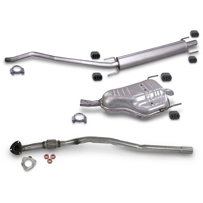 Bestprice Schalldämpfer Set + Montagematerial für Opel Bestprice Schalldämpfer Set + Montagematerial für Opel von BESTPRICE