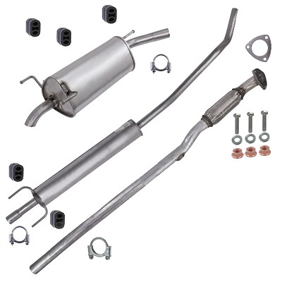 Bestprice Set Schalldämpfer + Abgasrohr für Opel, Vauxhall Bestprice Set Schalldämpfer + Abgasrohr für Opel, Vauxhall von BESTPRICE