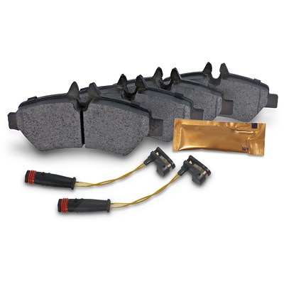 Bestprice Bremsbeläge + Warnkontakt Hinterachse für Mercedes-Benz, VW Bestprice Bremsbeläge + Warnkontakt Hinterachse für Mercedes-Benz, VW von BESTPRICE
