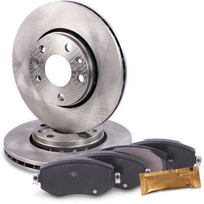 Bestprice Bremsscheiben + Bremsbeläge Vorderachse für Renault von BESTPRICE