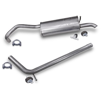 Bestprice Endschalldämpfer + Vorderrohr + Montagematerial für Seat, Skoda, VW Bestprice Endschalldämpfer + Vorderrohr + Montagematerial für Seat, Skoda, VW von BESTPRICE
