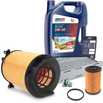 Bestprice Inspektionspaket Filtersatz SET A + 5L ÖL für Audi, Seat, Skoda, VW von BESTPRICE