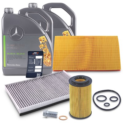 Bestprice Inspektionspaket SET A + 10L 5W-30 Motoröl für Mercedes-Benz von BESTPRICE