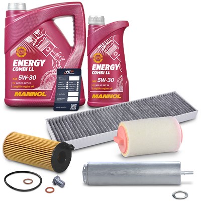 Bestprice Inspektionspaket SET B + 6L 5W-30 Motoröl für Mini von BESTPRICE