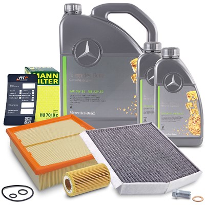 Bestprice Inspektionspaket Set A + 7l 5W-30 Motoröl für Infiniti, Mercedes-Benz von BESTPRICE