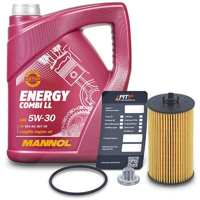 Bestprice Ölfilter + 5l 5W-30 Motoröl für Alfa Romeo, Chevrolet, Fiat, Opel, Saab, Suzuki von BESTPRICE