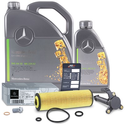 Bestprice Ölstandsgeber + Ölfilter + 6l 5W-30 Motoröl für Mercedes-Benz von BESTPRICE