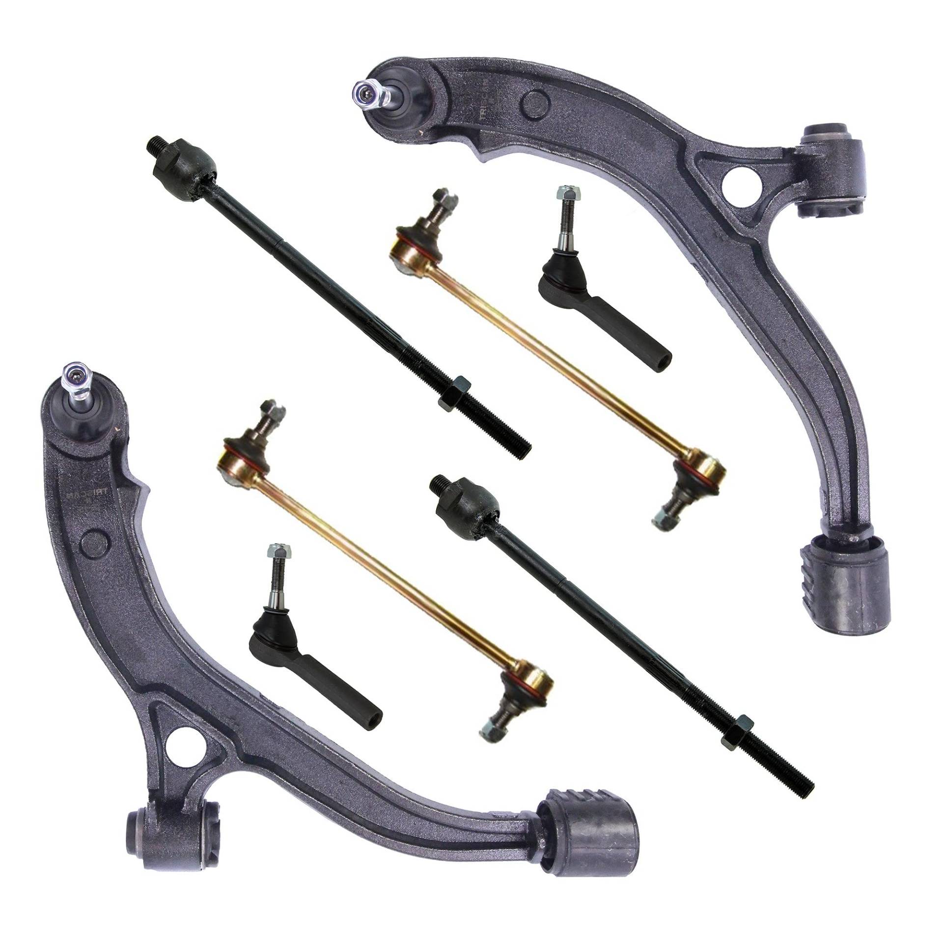 BESTPRICE 2x Querlenker Vorderachse vorne unten links & rechts, 2x Spurstange mit Spurstangenkopf, 2x Koppelstange vorne, Kompatibel mit CHRYSLER VOYAGER IV (RG, RS) BESTPRICE 2x Querlenker Vorderachse vorne unten links & rechts, 2x Spurstange mit Spurstangenkopf, 2x Koppelstange vorne, Kompatibel mit CHRYSLER VOYAGER IV (RG, RS) von BESTPRICE