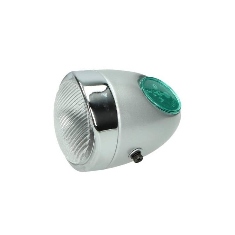 BestPrice Scheinwerfer/Eierlampe vorne silber für Puch Maxi von DMP