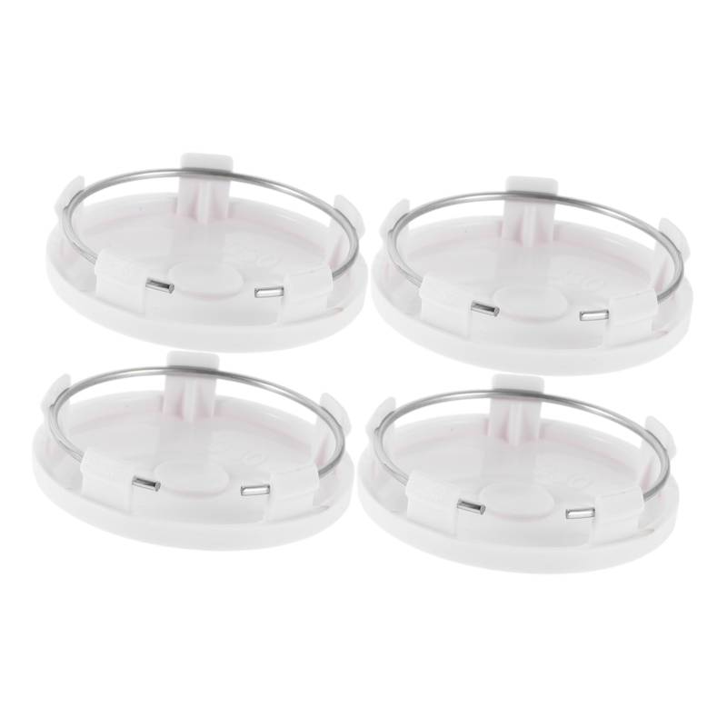 BESTYASH 4 Stück Auto-nabenkappe Reifenmitte -hub -Kappe Center Cap Modifizierte Radnabenkappen Radkappe Autoradabdeckung Hubcap Schutzschutzabdeckung Von Rim Hub Plastik Weiß von BESTYASH