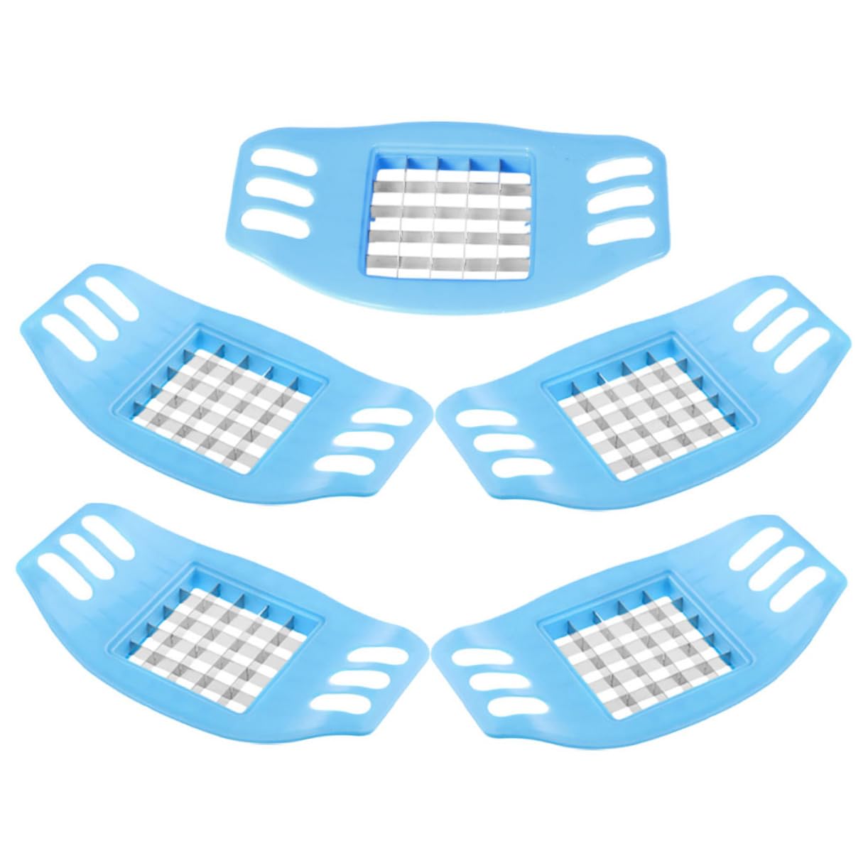 BESTYASH 5 Stück Kartoffelschneider Kartoffelhacker Küchenwerkzeug Gemüsewürfelwerkzeug Handpressschneider Würfelhacker Küchenwaren Kartoffelkutter Anbraten Frittiermaschine Blue Pp BESTYASH 5 Stück Kartoffelschneider Kartoffelhacker Küchenwerkzeug Gemüsewürfelwerkzeug Handpressschneider Würfelhacker Küchenwaren Kartoffelkutter Anbraten Frittiermaschine Blue Pp von BESTYASH