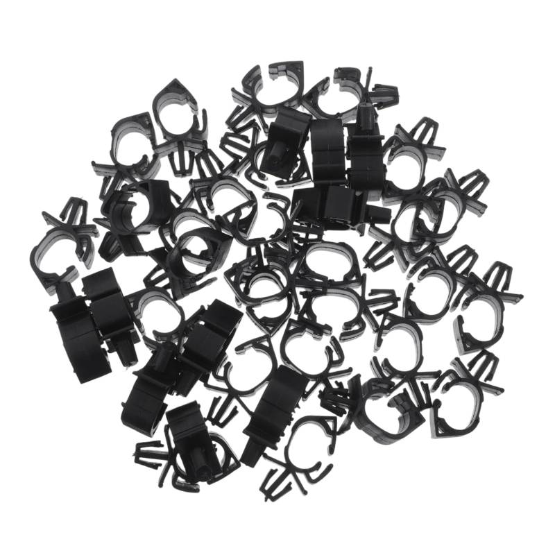 BESTYASH 50Stücke Auto Kabel Organizer Kabelbaum Clips Wasser und Ölbeständige Kabel Halter für Fahrzeugverkleidungen Langlebige Kabelmanagement Lösungen zur Sicherung von Drähten von BESTYASH