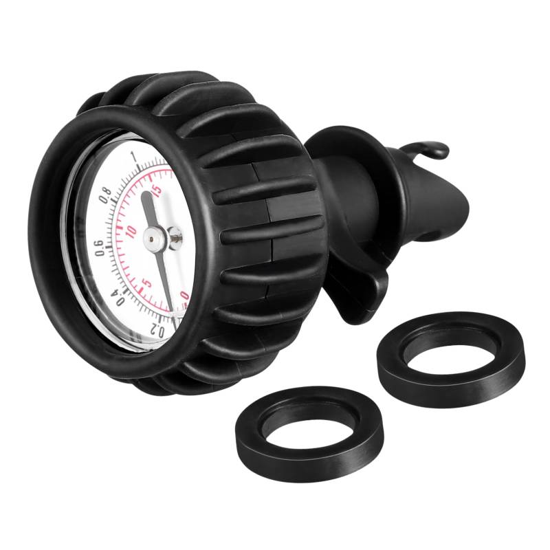 BESTYASH Barometer Paddelboot Druckanzeige aufblasbares Kajak paddeln Messgerät Werkzeug Druckprüfpumpe Druckprüfer für Schlauchboote Drucktester für Surfbretter PVC von BESTYASH