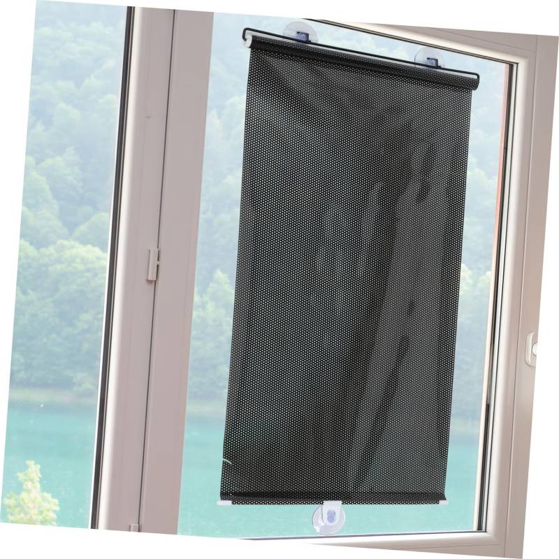 BESTYASH Klebefenster Sonnenschutz Vorhang mit Saugnäpfen Temporäre Blende für UV für Auto und Zuhause Pflegeleicht Installieren von BESTYASH