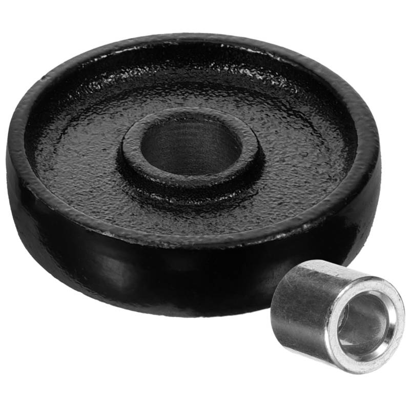 BESTYASH Wagenheberrad Universal-Wagenheber Zauberer Rad für Wagenheber Rolle Jack Reparaturversorgung Professionelles Lagerrad stabiles Lagerrad Buchse liefern Eisen Black von BESTYASH