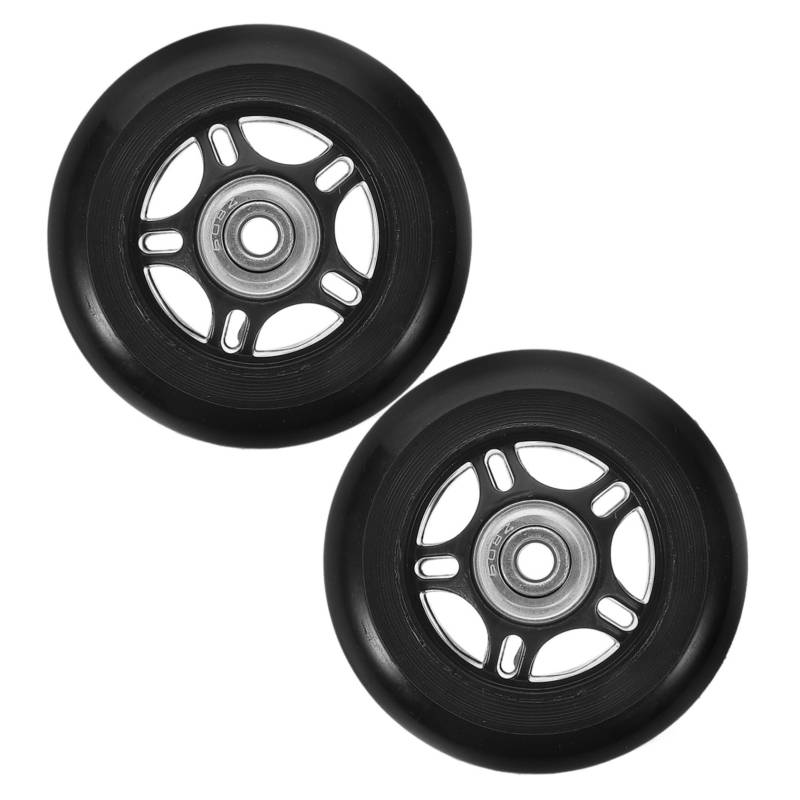 BESTonZON 2 Stück Trolley Zubehör Koffer Gepäckrad Ersatzräder Gepäck Ersatzräder Ersatzräder Für Gepäck Schwarzes Metall von BESTonZON