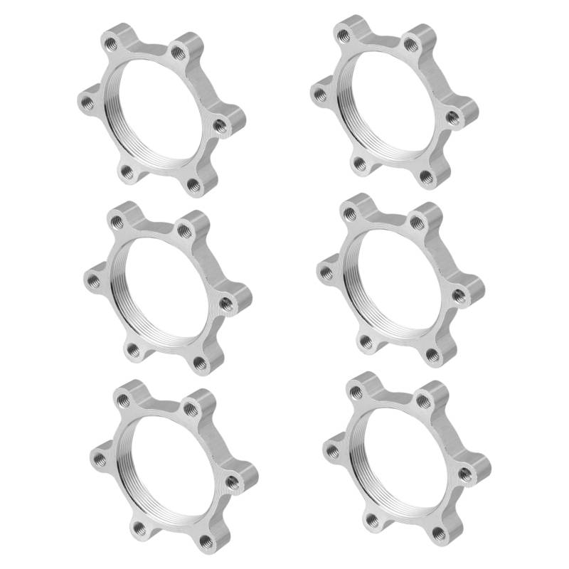 BESTonZON 6Stücke Fahrrad Scheibenbremsrotor Adapter Teiliges Kompatibel Für Präzise Bremsjustierung Für Mountainbikes Und Rennräder Robuste Konstruktion Und Einfache von BESTonZON