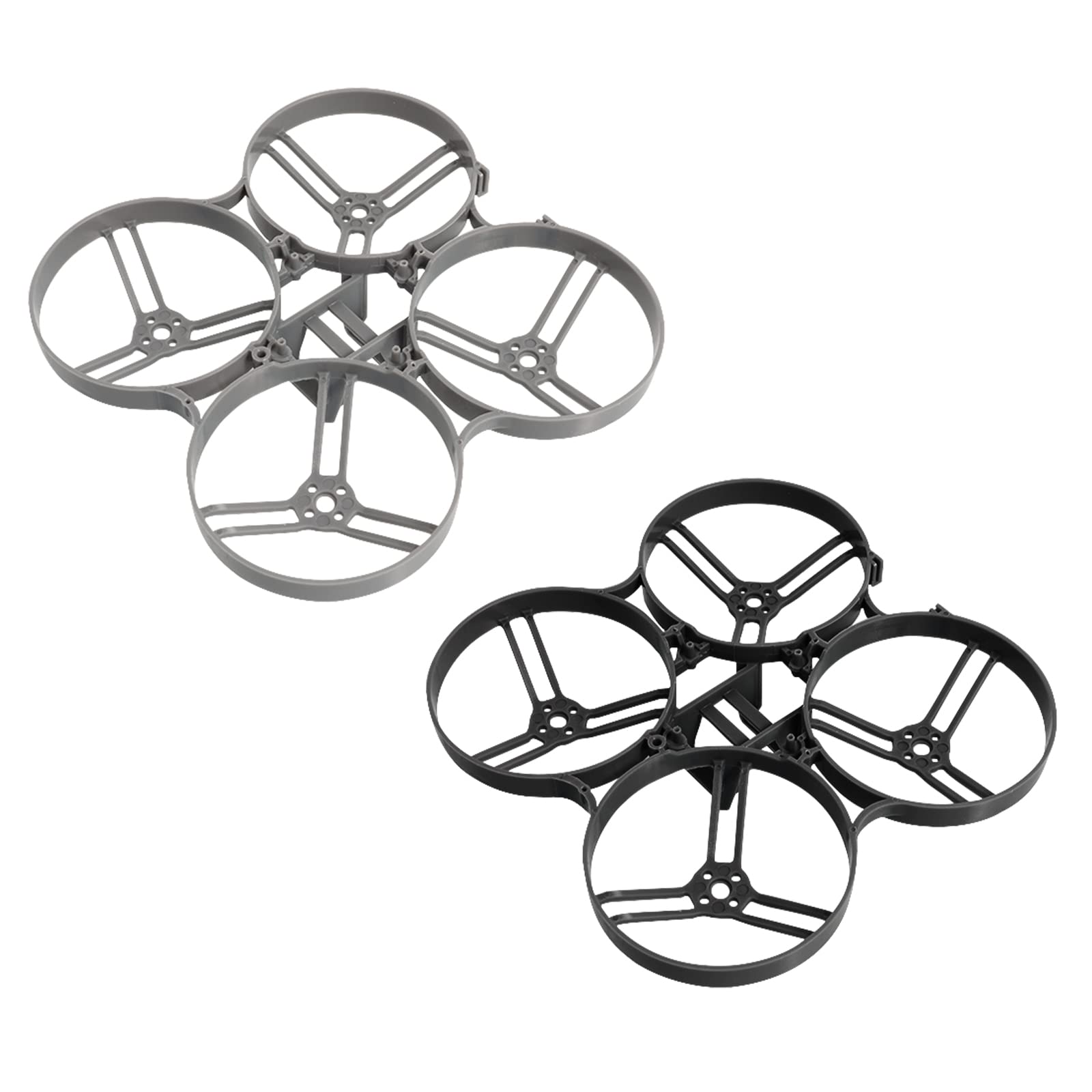 BETAFPV 2pcs Meteor85 85mm Micro Brushless Whoop Frame Kit for Meteor85 2S Brushless FPV Whoop Drone Quadcopter Compatible for 110x Motors Whoop Style FC Board - Black&Grey von BETAFPV