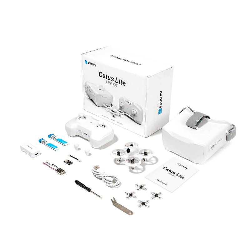 BETAFPV Cetus Lite FPV-Drohnen-Kit für Kinder, mit Höhenhalte-Selbstschutz, 2 Geschwindigkeitsmodi, Unterstützt Simulator Ready-to-Fly-Kit für FPV-Anfänger, um mit dem Indoor-Fliegen zu Beginnen von BETAFPV