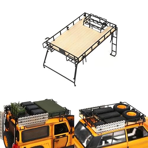 Dachgepäckträger aus Metall, kompatibel mit 1/10 RC Crawler Car TRX4 L SCX10 RC4WD D90 DIY (Size : D110 Travel Version) von BEUTEE