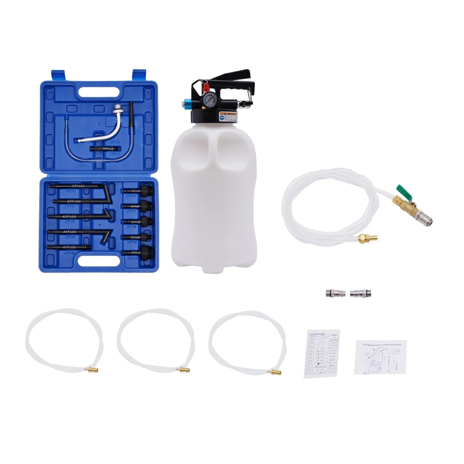 Pneumatische Ölwechselmaschine for Automatikgetriebe, Kraftstoffspender, Pumpgetriebe, Öleinfüllwerkzeug, Gelenk, Autoreparaturwerkzeuge, 10 l Pneumatische Ölwechselmaschine for Automatikgetriebe, Kraftstoffspender, Pumpgetriebe, Öleinfüllwerkzeug, Gelenk, Autoreparaturwerkzeuge, 10 l von BEWKUR