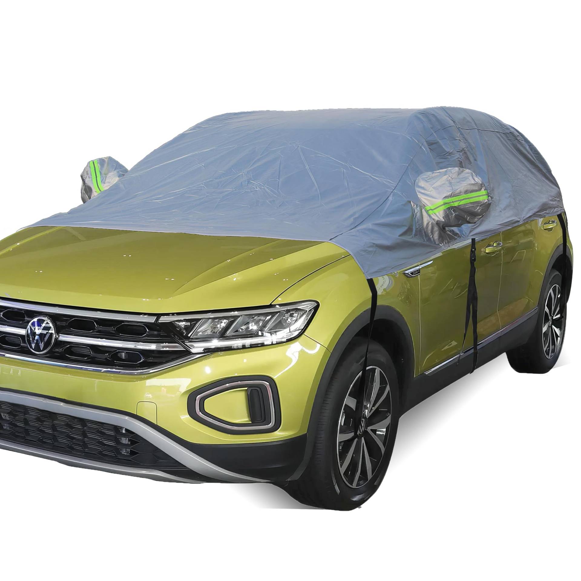 BEXITA Halbgarage Auto Abdeckplane Wasserdicht Outdoor Verdickter Stoff mit Baumwolle gefüttert Autoabdeckung Halbe Autoplane Für SUV&Wagon (bis zu 480cm) von BEXITA