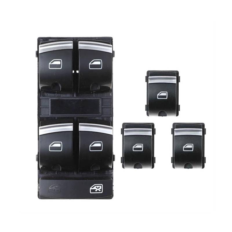 Für A3 8P A4 S4 RS4 B6 B7 A6 S6 RS6 C6 Q7 4F0959851H 4F0959855B 4F 0 959 851H Auto Master Fenster Schalter Taste Konsole Fensterheber Steuerschalter(E) von BEYEPZNZCK