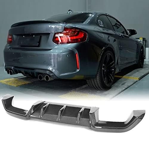 Für F87 M2 Coupé 2016–2019 2er-Serie Heckdiffusor Carbon Fiber Heckspoilerlippe Stoßfängerabdeckung Unterlippenspoiler Volantschutz Auto Spoiler Wing von BEYEPZNZCK