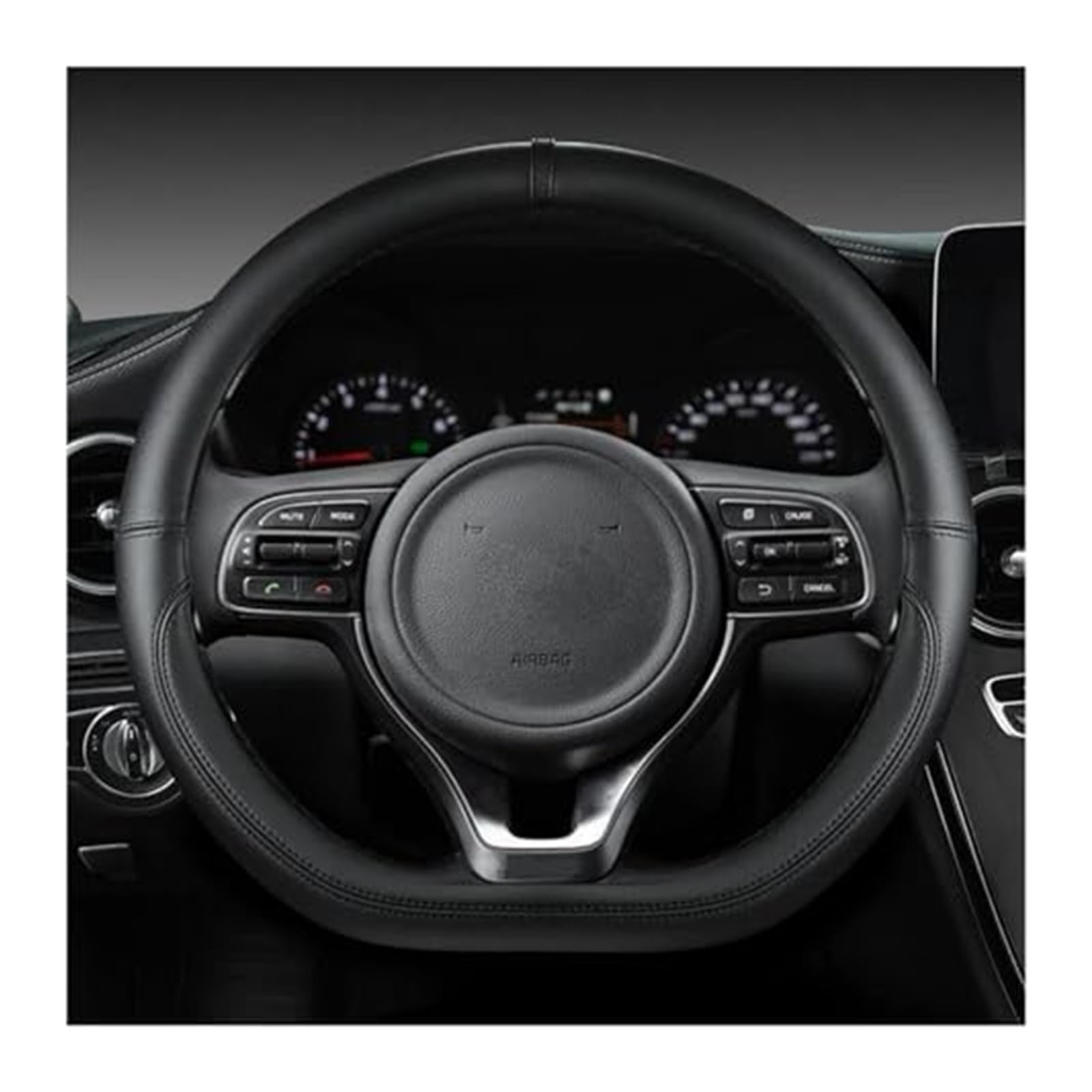 Für Kia K5 Für Ceed GT Für Stonic Für Proceed Für Sportage 2017 2018 2019 2020 2021 Lenkrad Schutz LenkradbezüGe(‎Black) von BEYEPZNZCK