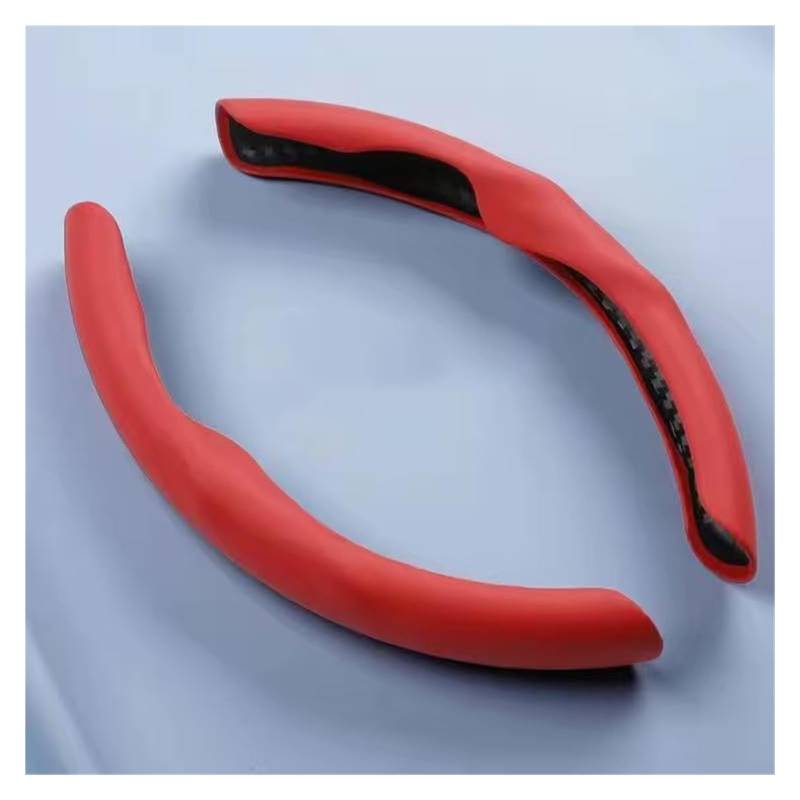 Für VW Für Tiguan 2009-2018 2019 2020 2021 2022 2023 2024 Segmentierter Lenkradschutz Auto Lenkradschutz Auto LenkradbezüGe(B Red) von BEYEPZNZCK