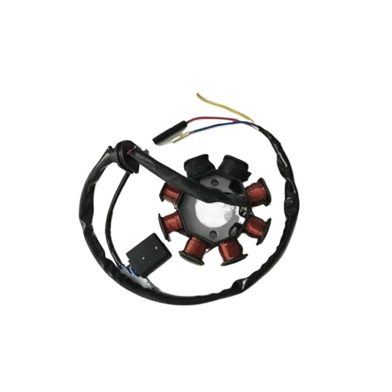 Motorrad Zündschloss Für ATV Für Quad Go Kart 139QMB 1P39QMB Für GY6 50 60 80 Cc 8-pol 4-draht Dual Zündung Magneto Stator 4 Hub Roller Moped Zündspule von BEYEPZNZCK