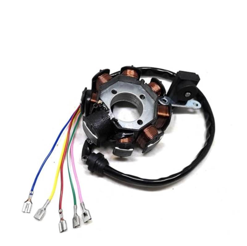 Motorrad Zündschloss Für Bashan Für Shineray Für Taotao Dirt Pit Bike Für ATV 4 8 11 12 18 Pol Spule 5 6 Draht 125CC 150CC 200CC 250CC CG Magneto Stator Zündspule(8 Pole) von BEYEPZNZCK