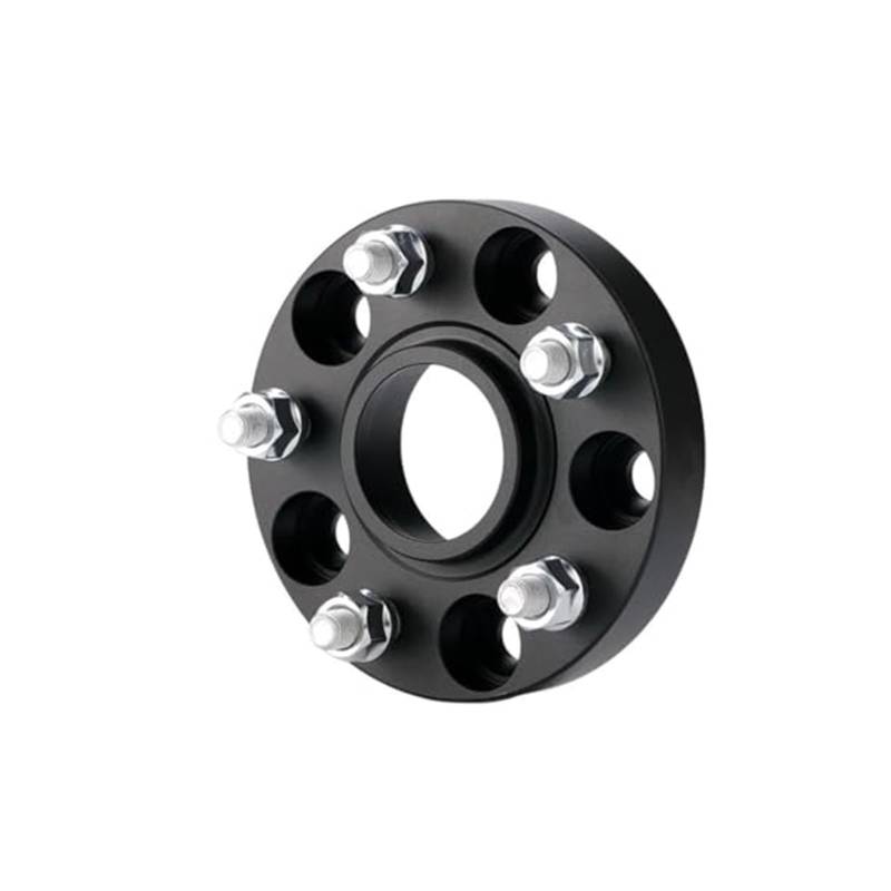 Raddistanzscheiben Aus Aluminium Für E46 Für E60 Für E90 Für F10 Für F30 1 Stück Embers Spurverbreiterungen 5x120 CB 72,6mm M14x1.5 Nabenadapter Reifenzubehör(Black 25mm) von BEYEPZNZCK