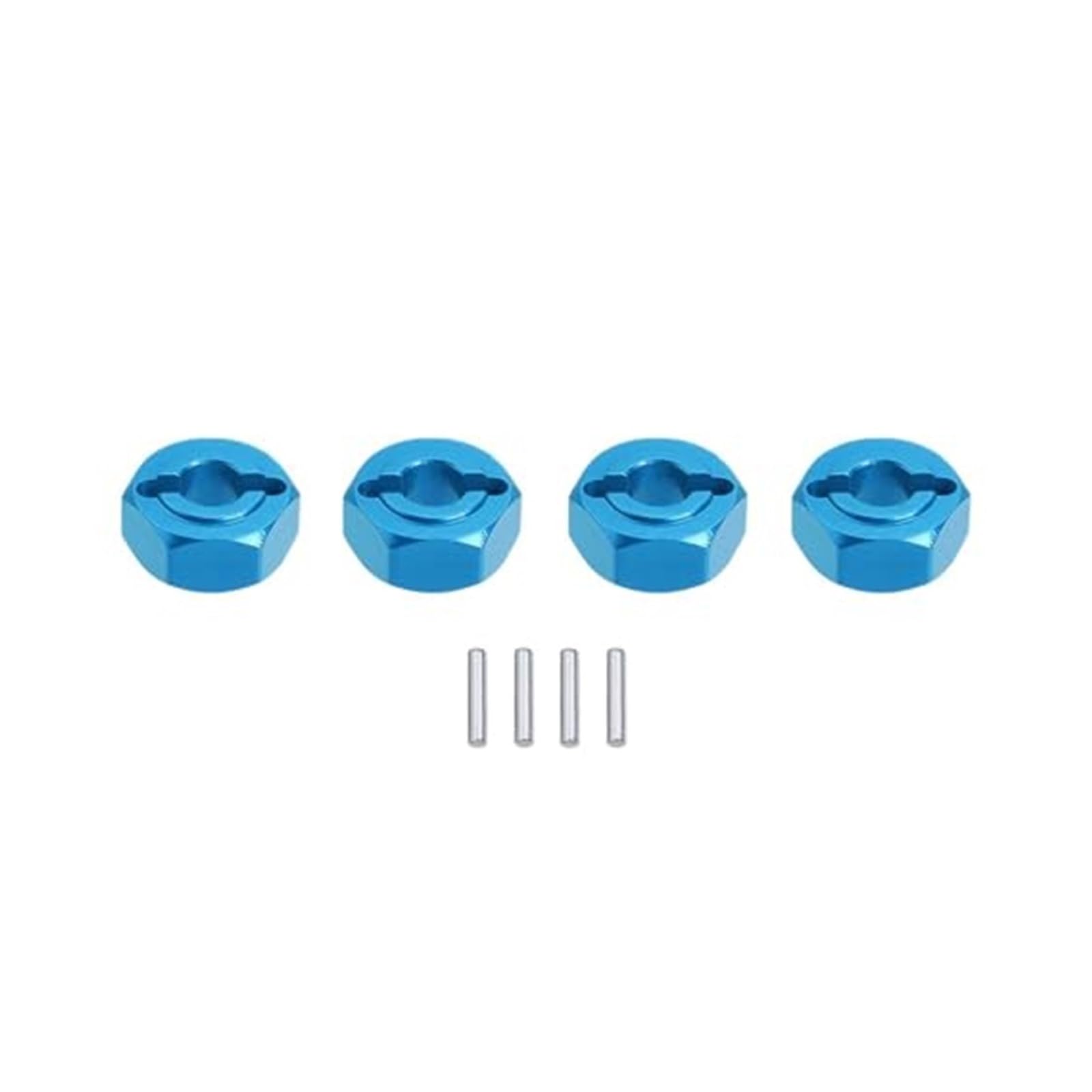 Raddistanzscheiben Aus Aluminium Für MJX Für Hyper Go 1 14 14209 14210 Aluminiumlegierung Sechskantrad-Verbreiterungsadapter Radadapternabe(‎Blu) von BEYEPZNZCK