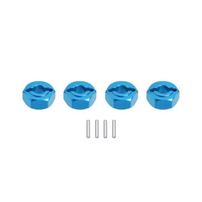 Raddistanzscheiben Aus Aluminium Für MJX Für Hyper Go 1 14 14209 14210 Aluminiumlegierung Sechskantrad-Verbreiterungsadapter Radadapternabe(‎Blu) von BEYEPZNZCK